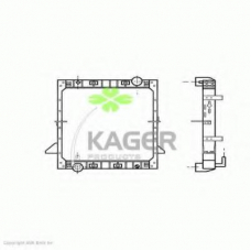 31-2230 KAGER Радиатор, охлаждение двигателя