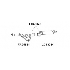 LC43075 VENEPORTE Глушитель выхлопных газов конечный