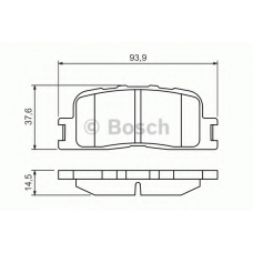 0 986 494 359 BOSCH Комплект тормозных колодок, дисковый тормоз