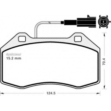 917 MGA Комплект тормозных колодок, дисковый тормоз