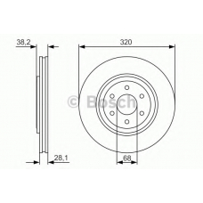 0 986 479 S35 BOSCH Тормозной диск