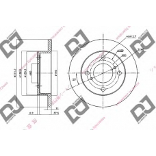 BD1570 DJ PARTS Тормозной диск