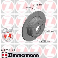 450.1537.20 ZIMMERMANN Тормозной диск