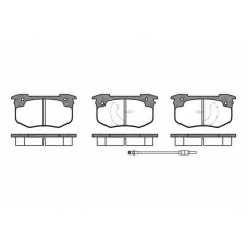 P1293.02 WOKING Комплект тормозных колодок, дисковый тормоз