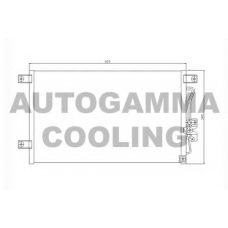 104478 AUTOGAMMA Конденсатор, кондиционер