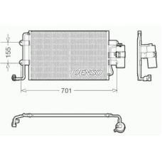 DCN32025 DENSO Конденсатор, кондиционер