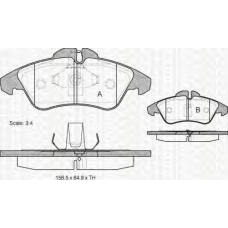 8110 23008 TRIDON Brake pads - front