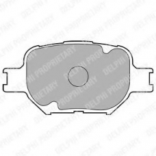 LP1804 DELPHI Комплект тормозных колодок, дисковый тормоз