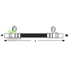 38-0822 KAGER Тормозной шланг