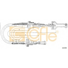18.004 COFLE Трос, управление сцеплением