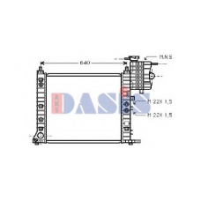 134920N AKS DASIS Радиатор, охлаждение двигателя