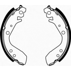 J GF-493AF JAPANPARTS Комплект тормозных колодок