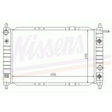 61663 NISSENS Радиатор, охлаждение двигателя