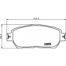 8DB 355 014-441 HELLA PAGID Комплект тормозных колодок, дисковый тормоз