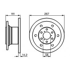 0 986 478 742 BOSCH Тормозной диск