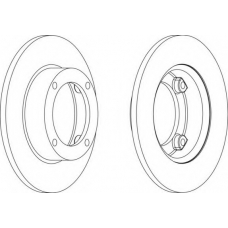 DDF073 FERODO Тормозной диск