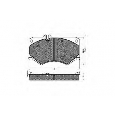 30153 SPIDAN Комплект тормозных колодок, дисковый тормоз