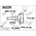 3622K GLO Шарнирный комплект, приводной вал