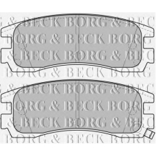 BBP1689 BORG & BECK Комплект тормозных колодок, дисковый тормоз