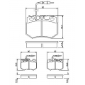 0 986 424 376 BOSCH Комплект тормозных колодок, дисковый тормоз