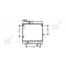 17002028 VAN WEZEL Радиатор, охлаждение двигателя