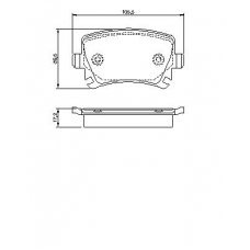 0 986 494 062 BOSCH Комплект тормозных колодок, дисковый тормоз