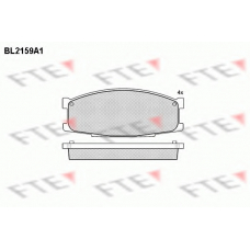 BL2159A1 FTE Комплект тормозных колодок, дисковый тормоз