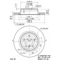 BS 8720 BRECO Тормозной диск