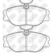 PN0256 NiBK Комплект тормозных колодок, дисковый тормоз