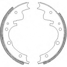 Z4104.00 WOKING Комплект тормозных колодок