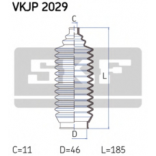 VKJP 2029 SKF Комплект пылника, рулевое управление