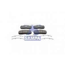 096.608 SAMPA Комплект тормозных колодок, дисковый тормоз