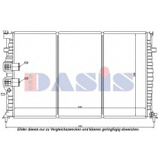 160009N AKS DASIS Радиатор, охлаждение двигателя