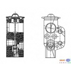 8UW 351 234-161 HELLA Расширительный клапан, кондиционер