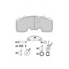 FCV4583B FERODO Комплект тормозных колодок, дисковый тормоз