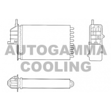 103189 AUTOGAMMA Теплообменник, отопление салона