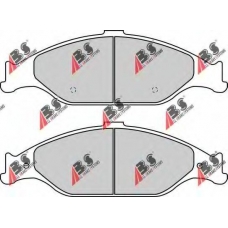 38804 ABS Комплект тормозных колодок, дисковый тормоз