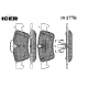 181770<br />ICER<br />Комплект тормозных колодок, дисковый тормоз