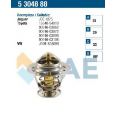 5304888 FAE Термостат, охлаждающая жидкость