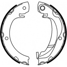 8DA 355 051-021 HELLA PAGID Комплект тормозных колодок, стояночная тормозная с