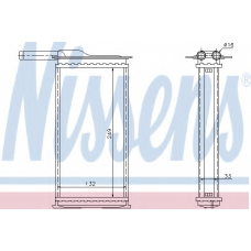 71761 NISSENS Теплообменник, отопление салона
