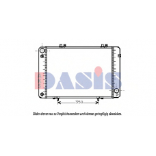 121620T AKS DASIS Радиатор, охлаждение двигателя