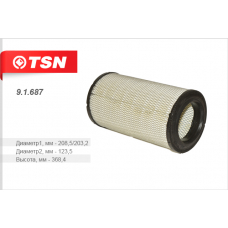 91687 TSN Фильтр воздушный (основной элемент)