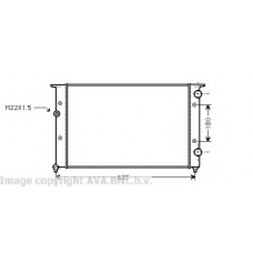 VW2102 Prasco Радиатор, охлаждение двигателя