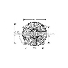 PE7531 Prasco Вентилятор, охлаждение двигателя