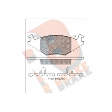 RB0461 R BRAKE Комплект тормозных колодок, дисковый тормоз