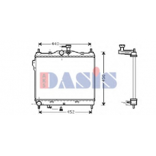 510028N AKS DASIS Радиатор, охлаждение двигателя