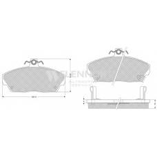 FB210244 FLENNOR Комплект тормозных колодок, дисковый тормоз