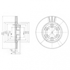 BG2558 DELPHI Тормозной диск