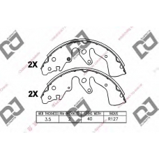 BS1404 DJ PARTS Комплект тормозных колодок